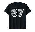 Number 37 Sports Jersey Player 37 Fan T-Shirt - Unique Graphic for Adults