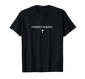 Christ Is King Christian Cross T-Shirt - Aesthetic Graphic Men Women