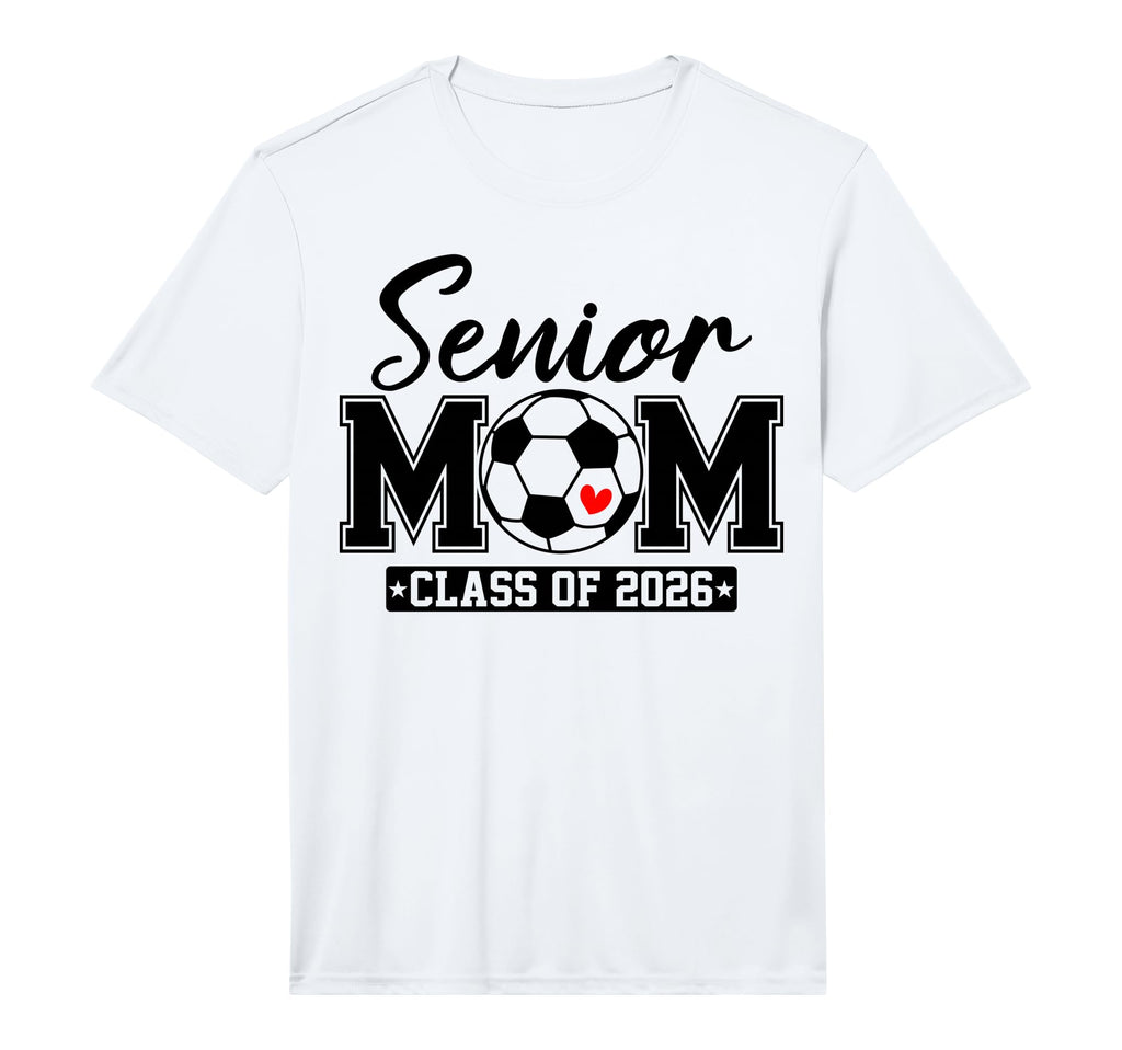 Mens Senior Mom Class 2026 Soccer Mom T-Shirt - Unique Graphic for Adults