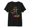 Colorful Funny Soccer Player Fan T-Shirt - Casual Everyday Wear for Adults