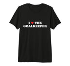I Love Goalkeeper Heart Soccer Hockey T-Shirt - Minimalist Print Unisex