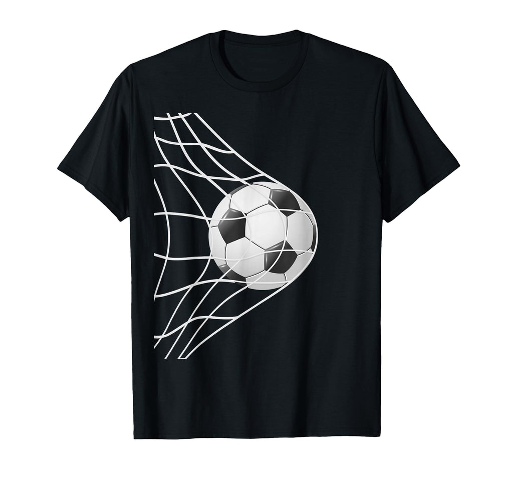 Winning Goal Soccer Ball Inside T-Shirt - Fun Novelty Design for Adults