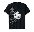 Winning Goal Soccer Ball Inside T-Shirt - Fun Novelty Design for Adults