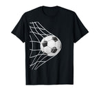 Winning Goal Soccer Ball Inside T-Shirt - Fun Novelty Design for Adults