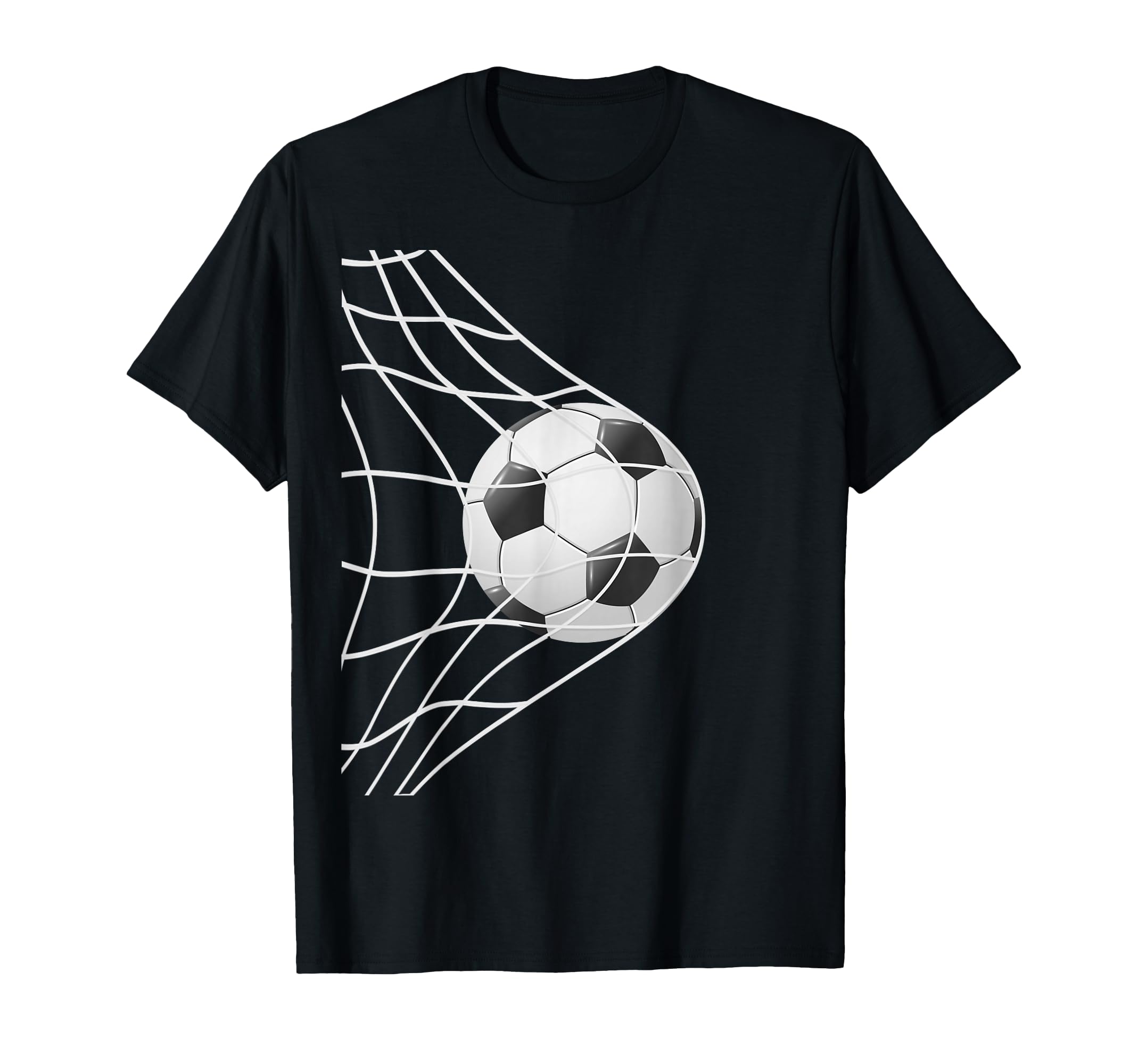 Winning Goal Soccer Ball Inside T-Shirt - Fun Novelty Design for Adults