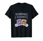 Playbooks Playdates Family Books T-Shirt - Casual Everyday Wear Unisex