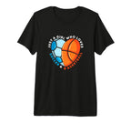Just Who Loves Soccer And Basketball T-Shirt - Casual Everyday Wear Unisex