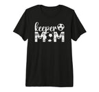 Soccer Keeper Mom Proud Mother Soccer T-Shirt - Unique Graphic Unisex