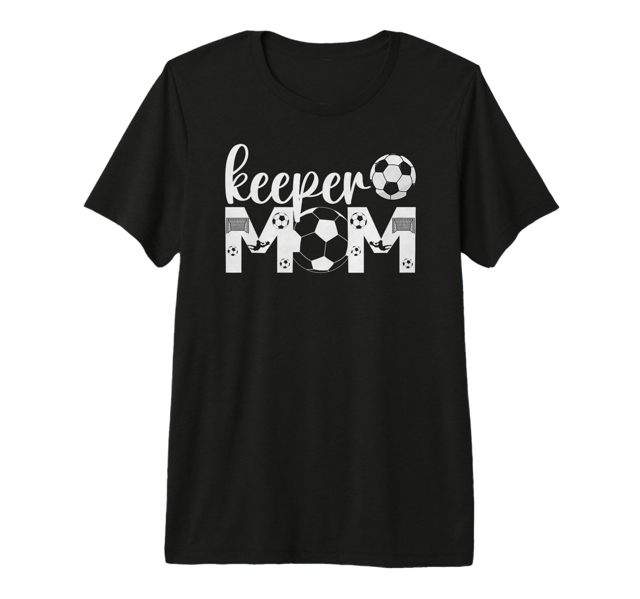 Soccer Keeper Mom Proud Mother Soccer T-Shirt - Unique Graphic Unisex