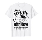 2027 Senior Soccer Nephew Proud T-Shirt - Fun Novelty Design for Adults