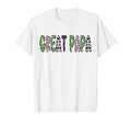 Soccer Great Papa Funny Soccer Birthday T-Shirt - Unique Graphic Men Women
