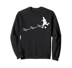 Soccer Heartbeat Funny Soccer Lover Sweatshirt - Streetwear Style Unisex