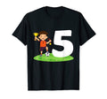 5Th Birthday Soccer 5 Years Old Soccer T-Shirt - Trendy Graphic Men Women