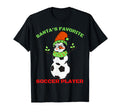 Santas Favorite Soccer Player Ugly T-Shirt - Minimalist Print Men Women