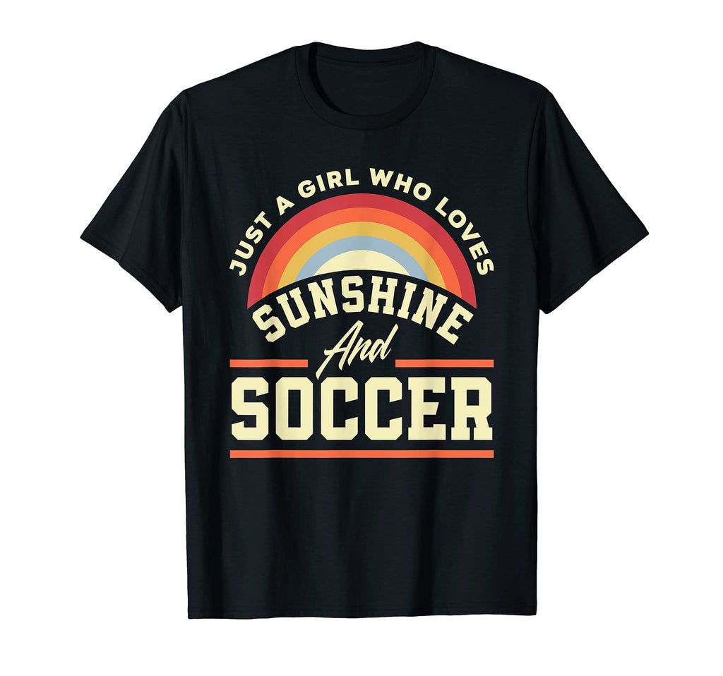Just Who Loves Sunshine And Soccer T-Shirt - Unique Graphic for Adults