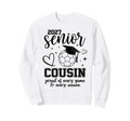 2027 Senior Soccer Cousin Proud Family Sweatshirt - Graphic Print Unisex