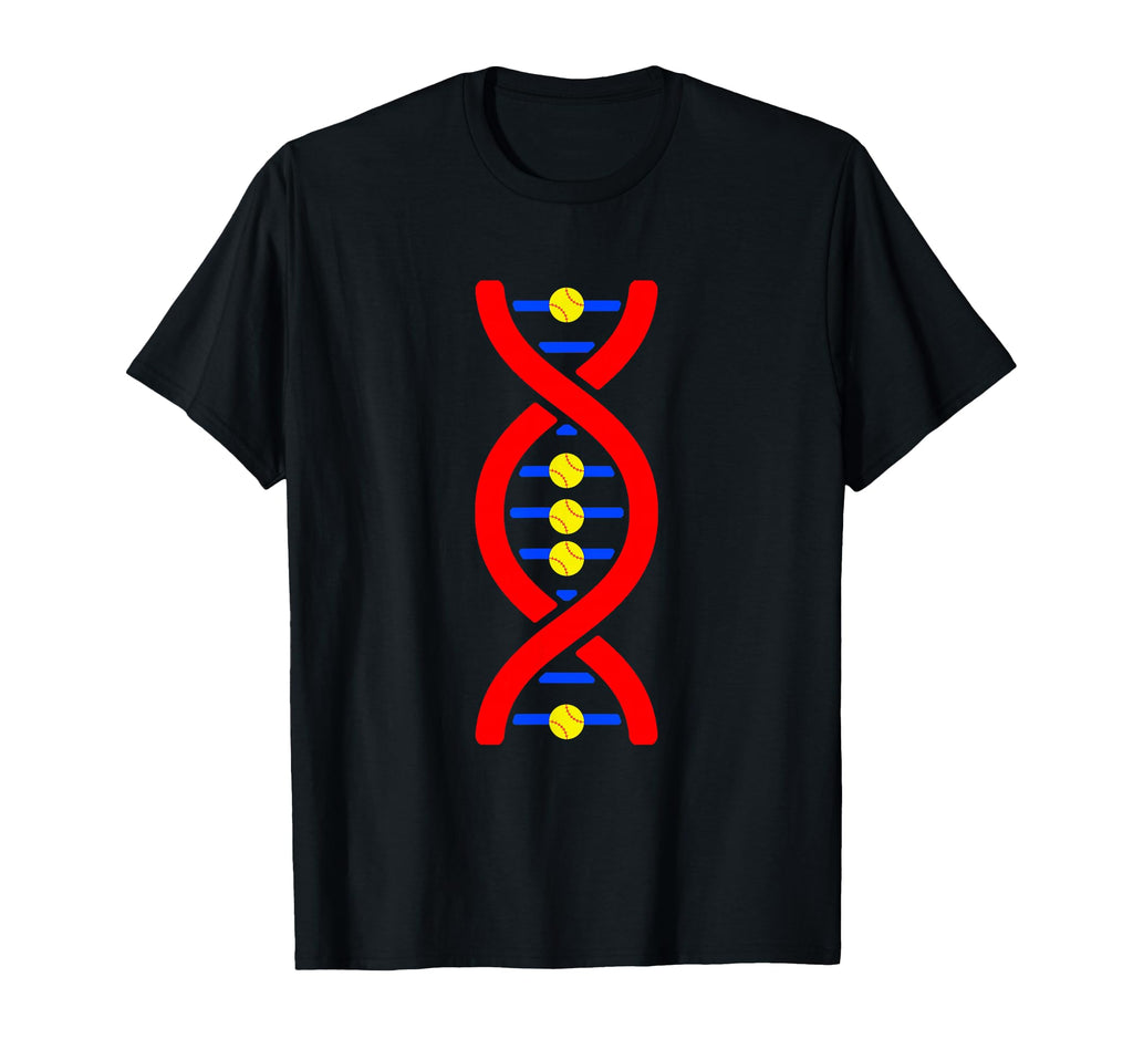 Softball Dna Soccer Sport Lover T-Shirt - Aesthetic Graphic for Adults