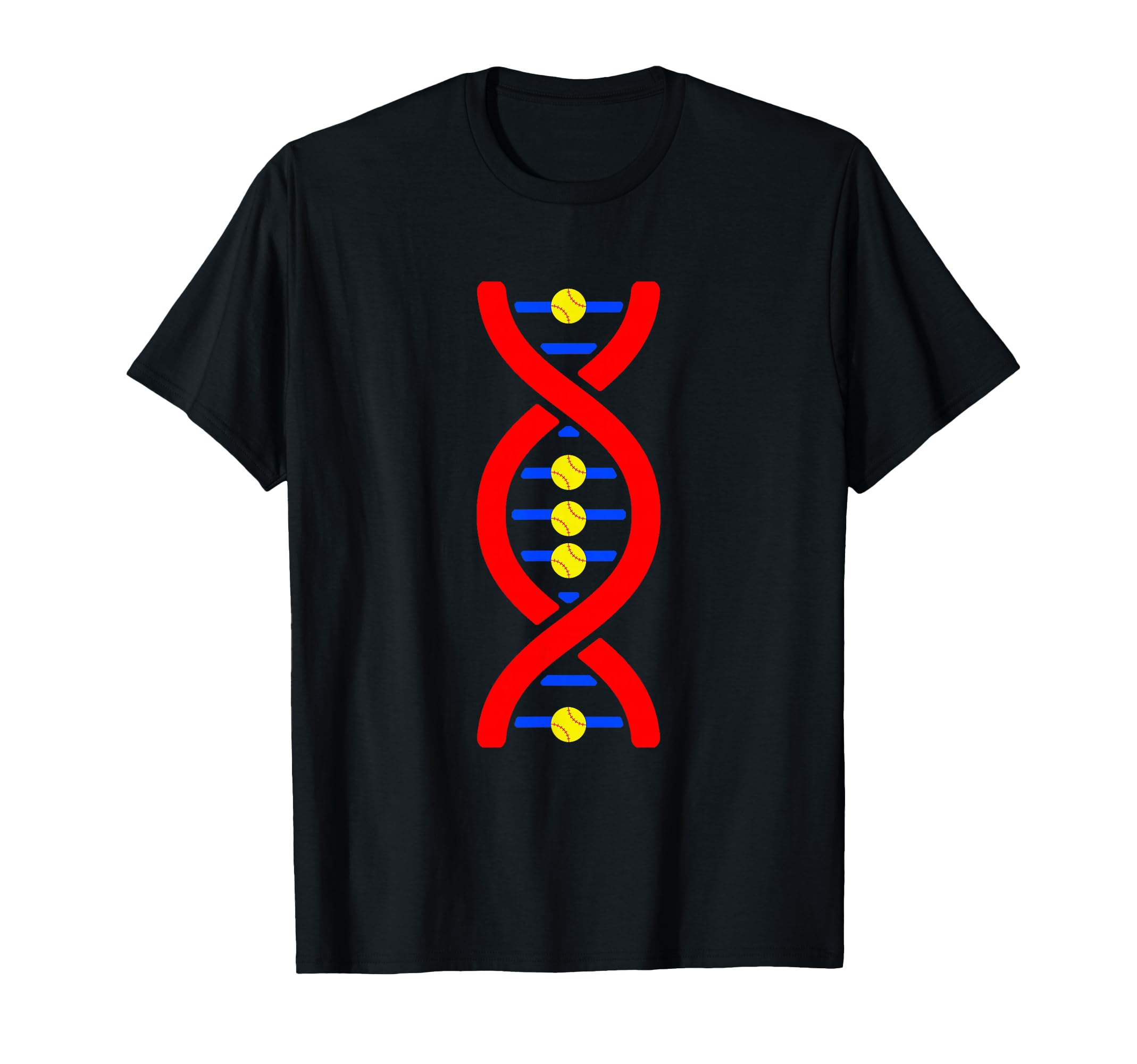 Softball Dna Soccer Sport Lover T-Shirt - Aesthetic Graphic for Adults