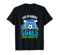 Life Is About Goals And Assists Indoor T-Shirt - Trendy Graphic Men Women