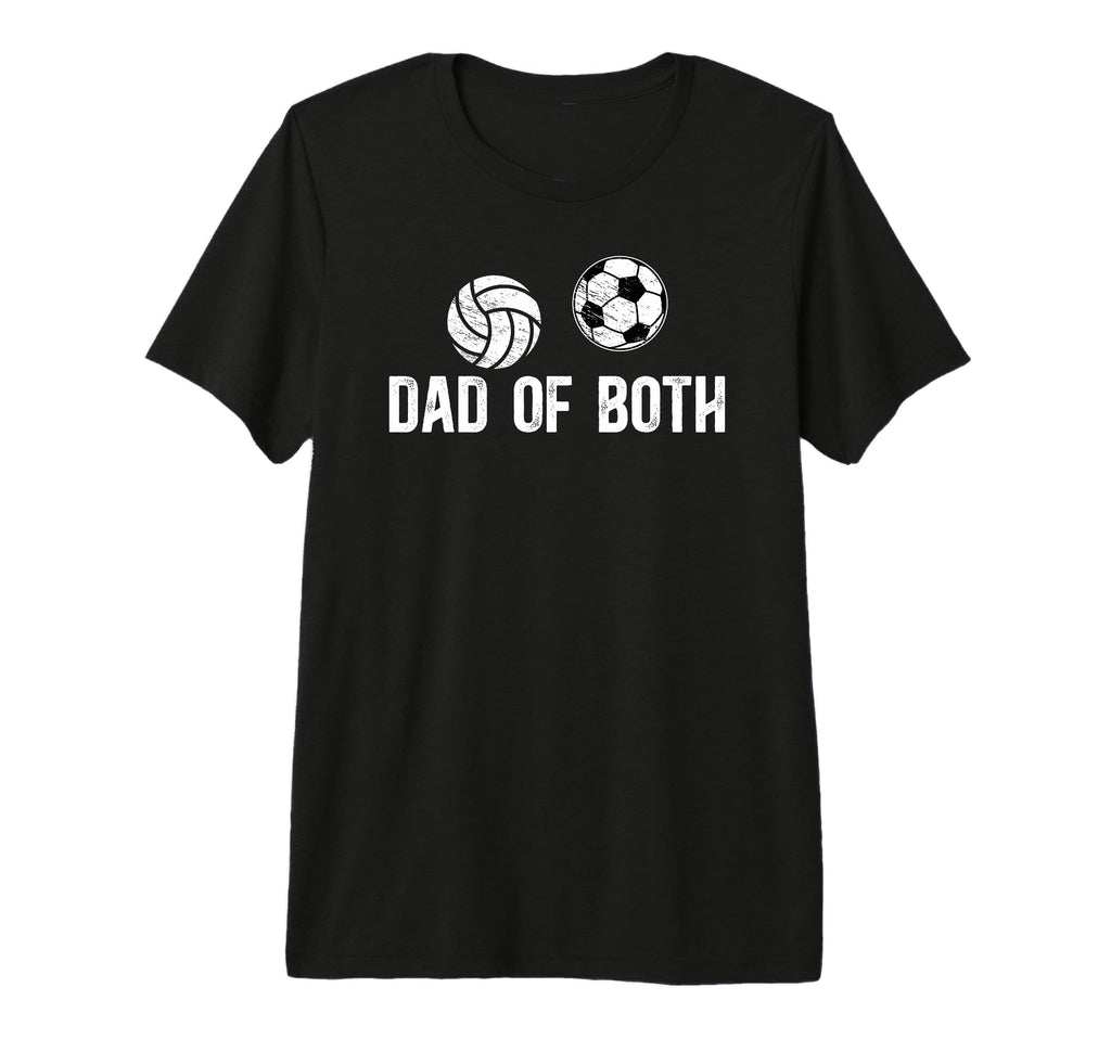 Mens Dad Both Proud Volleyball T-Shirt - Fun Novelty Design for Adults