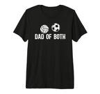Mens Dad Both Proud Volleyball T-Shirt - Fun Novelty Design for Adults