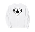 Soccer Love Soccer Heart Sweatshirt - Casual Everyday Wear Men Women