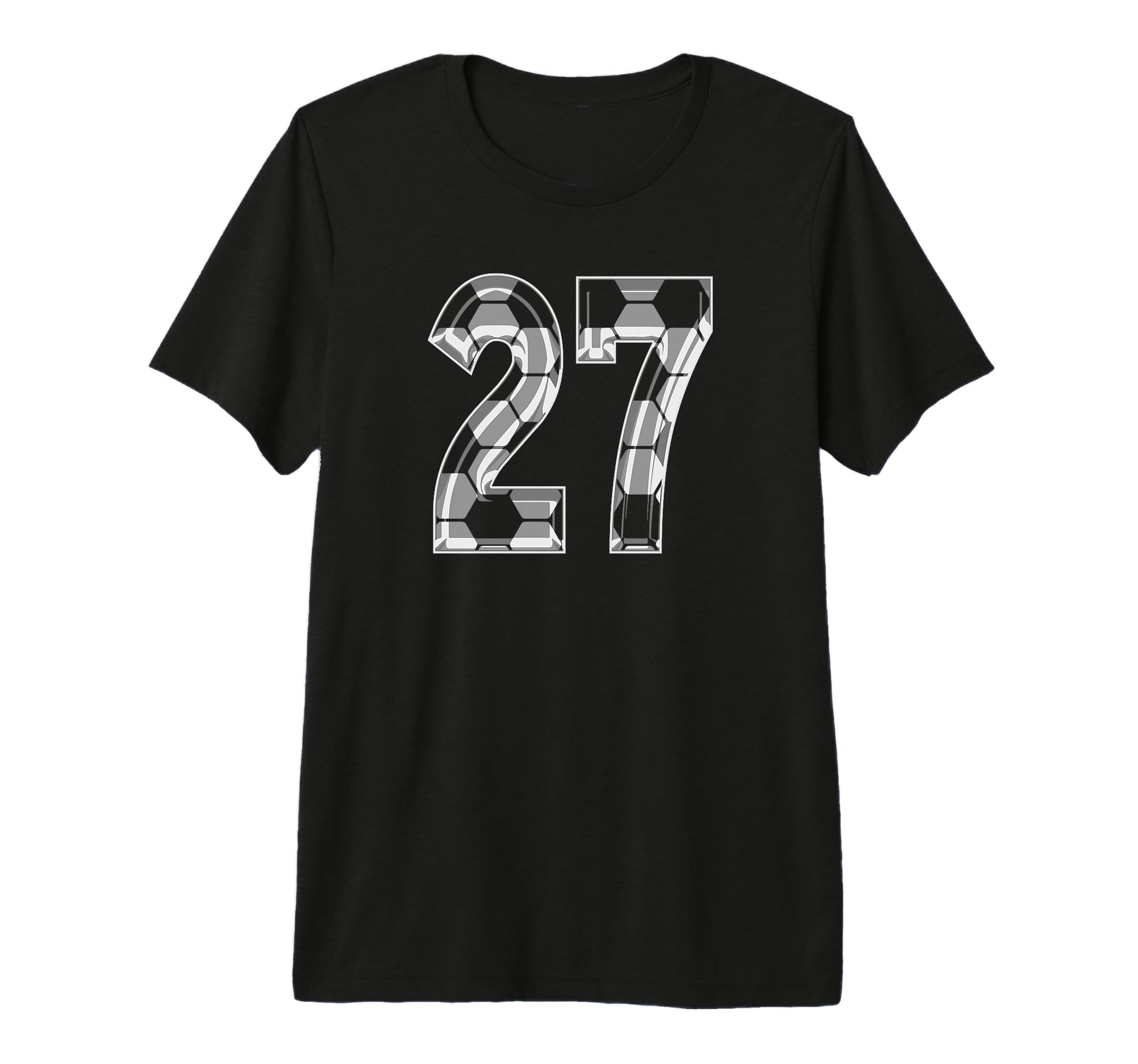 Soccer Number 27 Favorite Player 27 T-Shirt - Fun Novelty Design Unisex