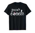 Womens Soccer Coach Bandana Ball T-Shirt - Casual Everyday Wear Unisex