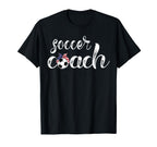Womens Soccer Coach Bandana Ball T-Shirt - Casual Everyday Wear Unisex