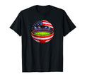 Soccer Stadium Inside Ball American T-Shirt - Minimalist Print Men Women