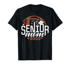 Senior Football Mom Shirts Class T-Shirt - Custom Art Print for Adults