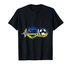 Heartbeat Curacao Flag Soccer Fan T-Shirt - Aesthetic Graphic Unisex