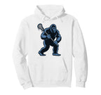 Bigfoot Lacrosse Sasquatch Lax Hoodie - Minimalist Print Unisex