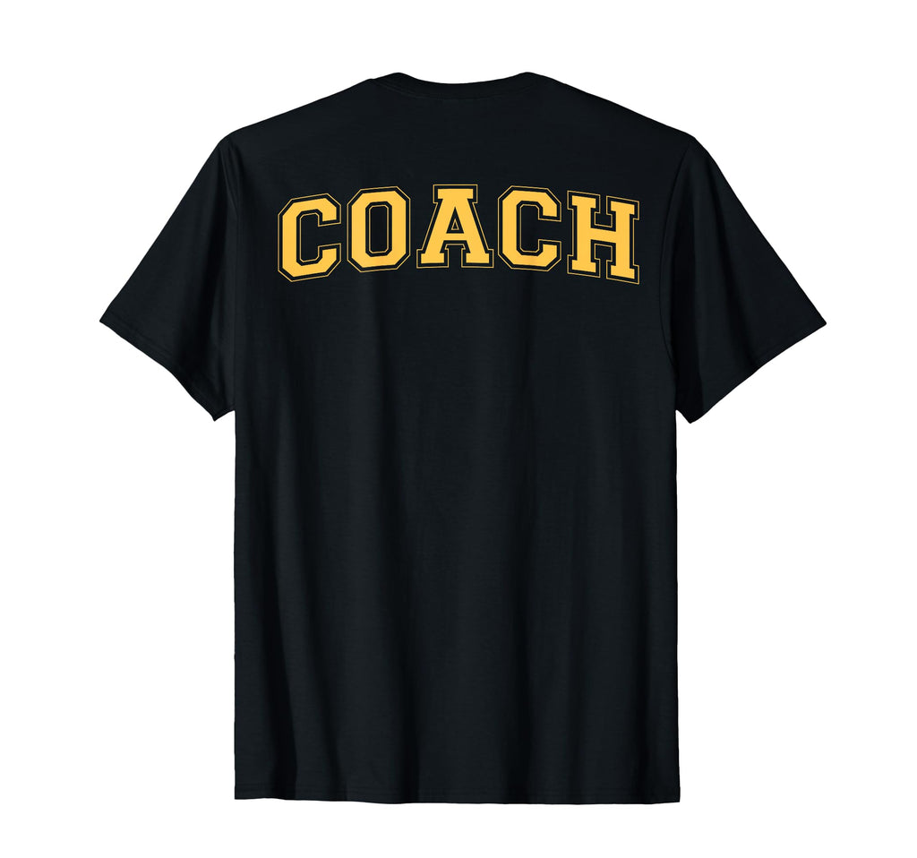 Coach Sports Trainer Yellow Back T-Shirt - Custom Art Print Men Women