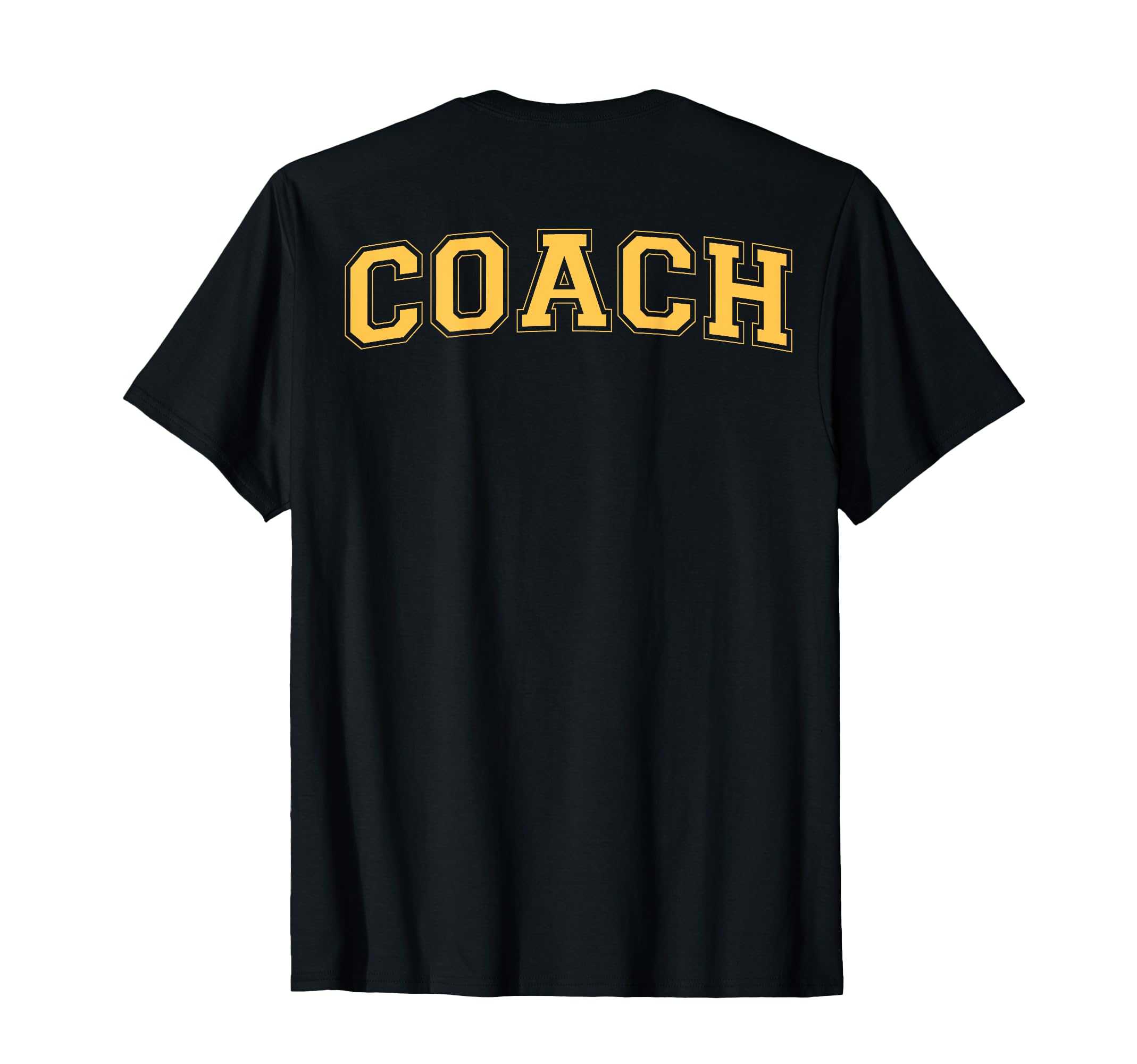 Coach Sports Trainer Yellow Back T-Shirt - Custom Art Print Men Women