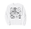 Preppy Game Day Soccer Mom Sweatshirt - Novelty Apparel for Adults