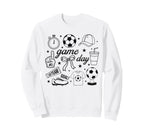 Preppy Game Day Soccer Mom Sweatshirt - Novelty Apparel for Adults