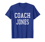 Coach Jones Custom Football Soccer T-Shirt - Trendy Graphic Unisex