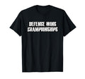 Defense Wins Championships T-Shirt - Casual Everyday Wear for Adults