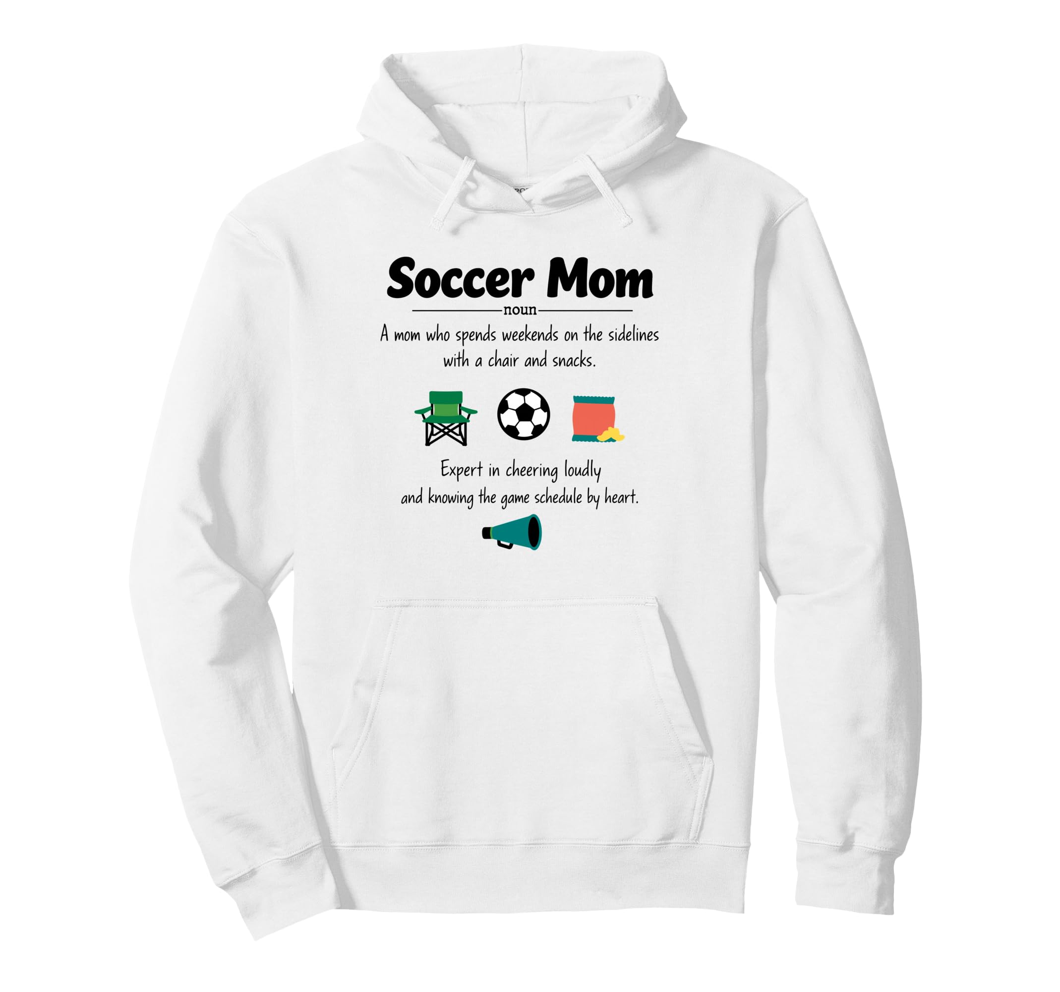 Soccer Mom Definition Gifts Mothers Day Hoodie - Fun Novelty Design Unisex