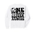 Proud Soccer Auntie Soccer Ball Drip Sweatshirt - Trendy Graphic Unisex