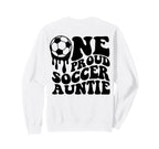 Proud Soccer Auntie Soccer Ball Drip Sweatshirt - Trendy Graphic Unisex