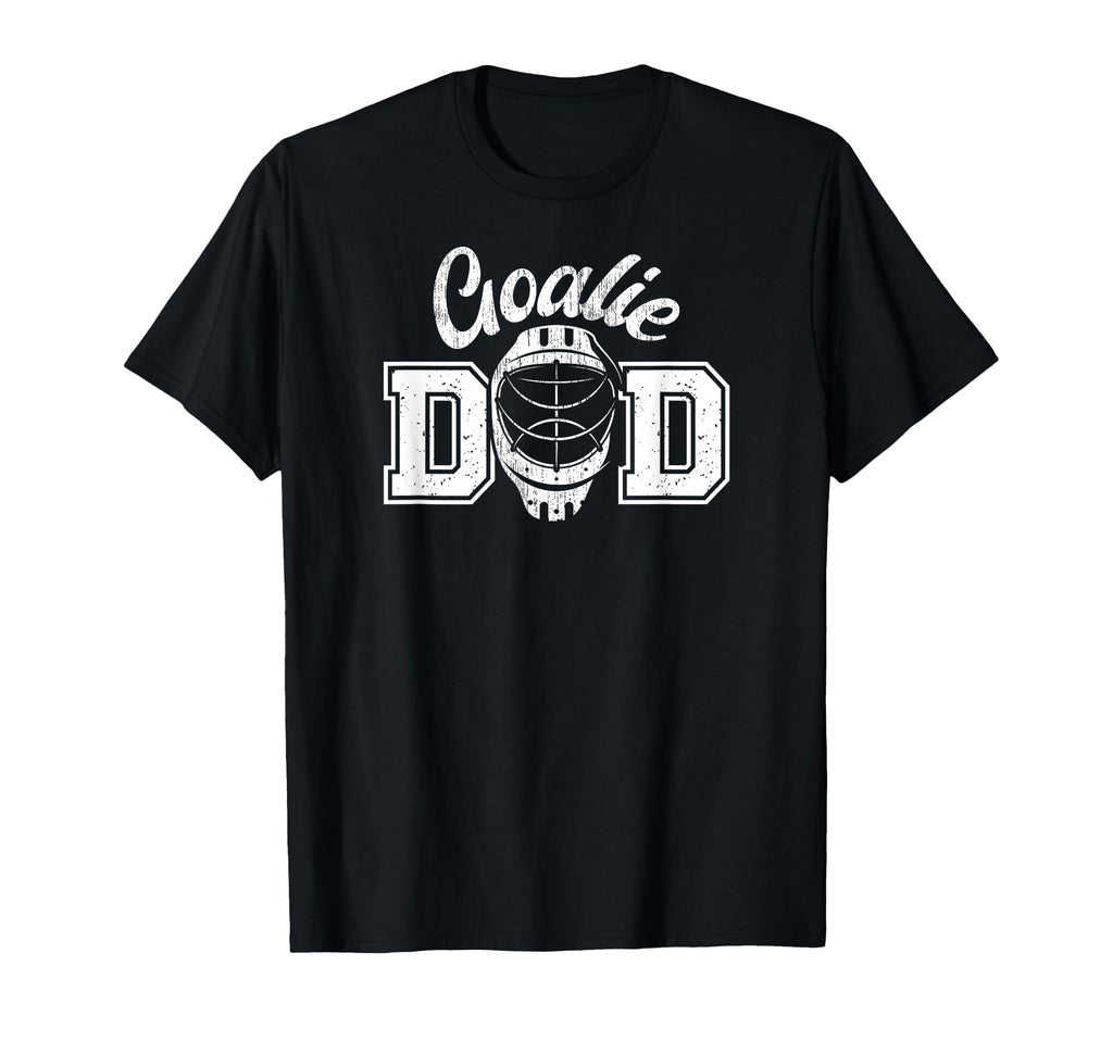 Ice Hockey Goalie Dad Proud Ice T-Shirt - Casual Everyday Wear Unisex