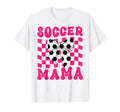 Soccer Mama Coquette Bow Soccer T-Shirt - Casual Everyday Wear for Adults