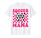 Soccer Mama Coquette Bow Soccer T-Shirt - Casual Everyday Wear for Adults