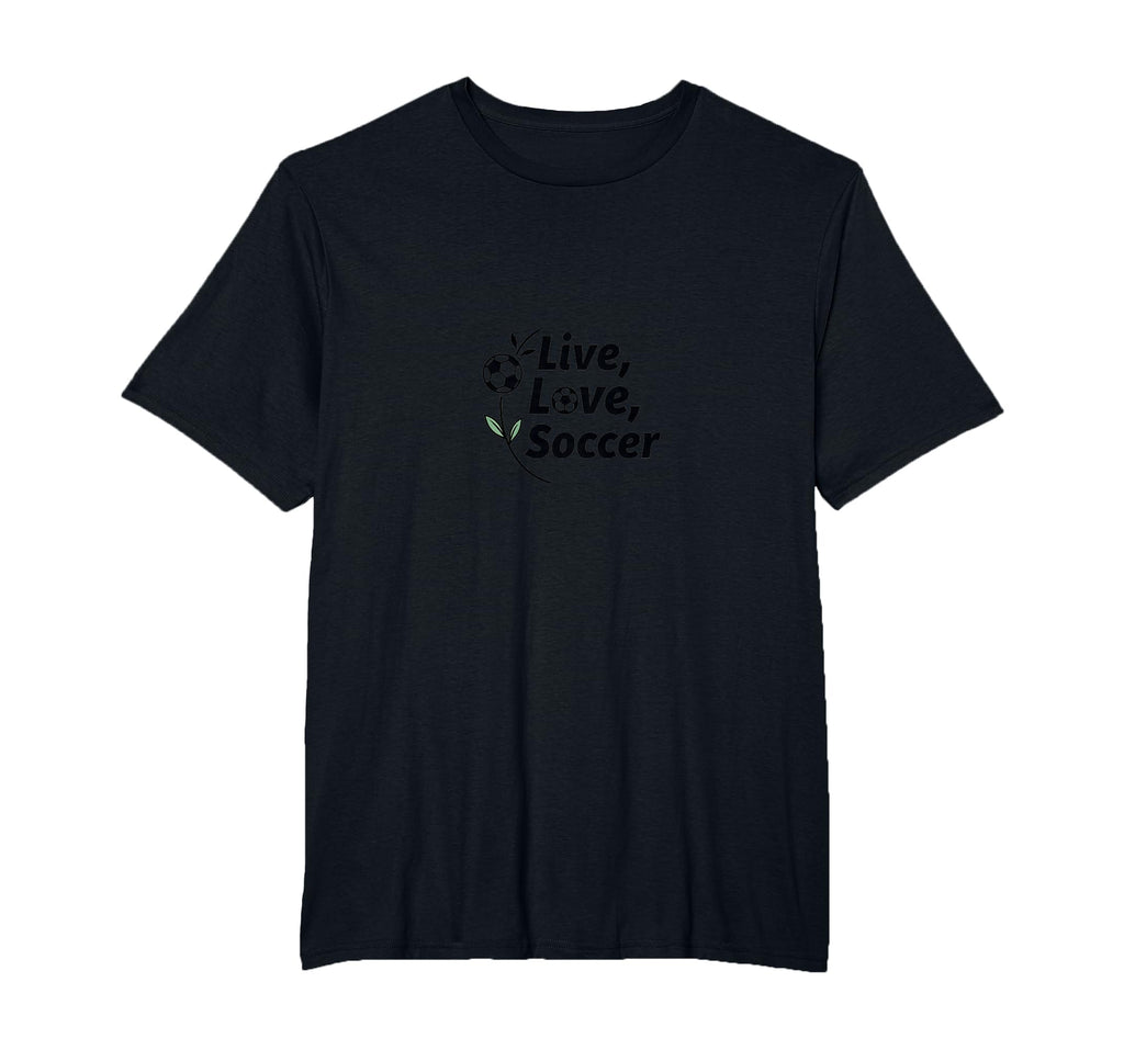 Live Love Soccer Womens Sports Passion T-Shirt - Unique Graphic Unisex