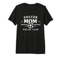 Soccer Mom Social Club Funny Sports T-Shirt - Minimalist Print for Adults