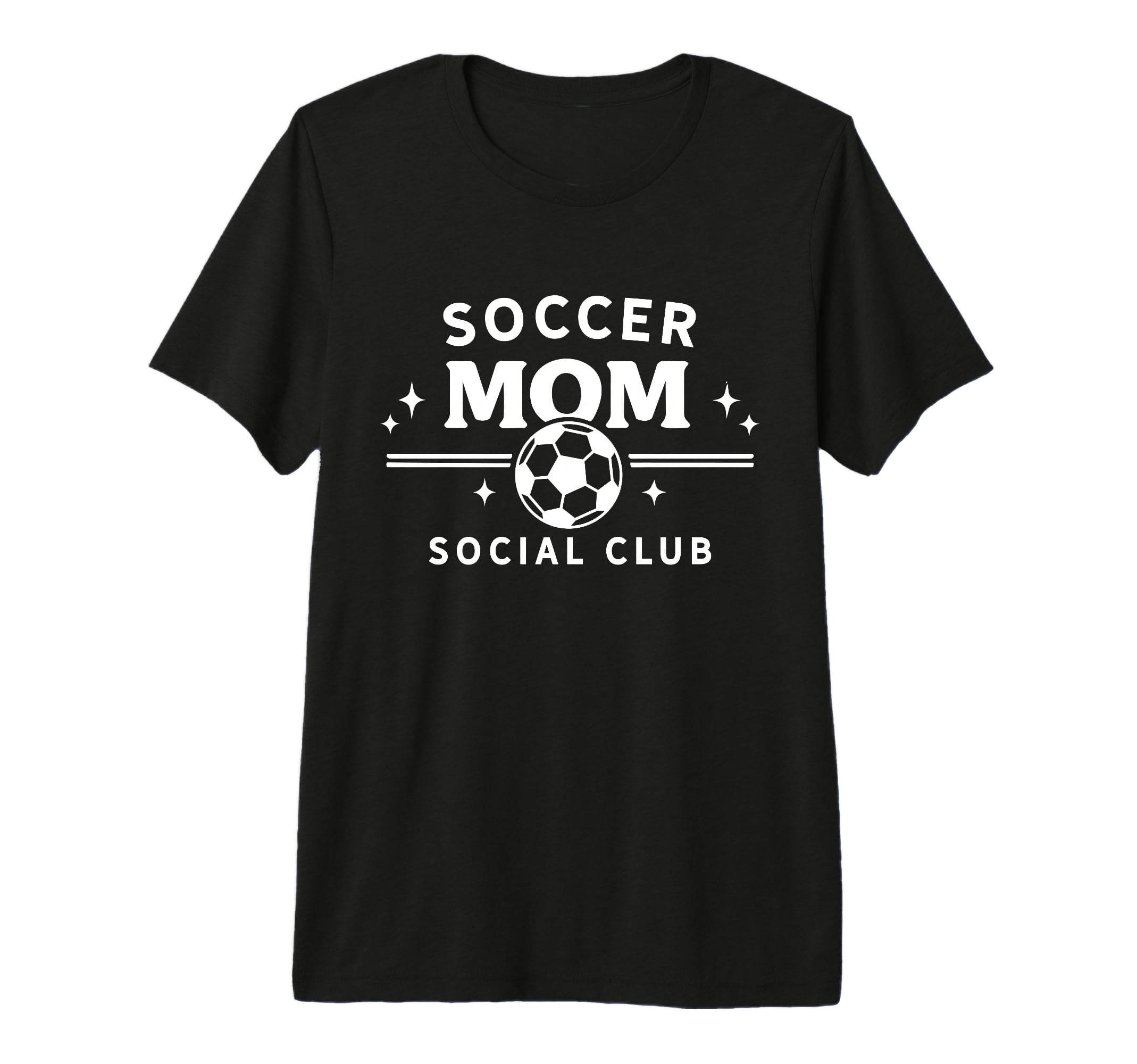 Soccer Mom Social Club Funny Sports T-Shirt - Minimalist Print for Adults