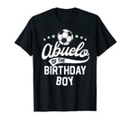 Abuelo Birthday Soccer Themed Party T-Shirt - Minimalist Print for Adults