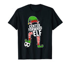 Soccer Elf Center Forward Soccer Player T-Shirt - Custom Art Print Unisex